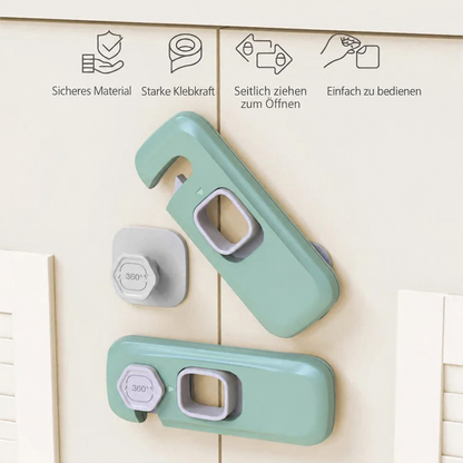 👶🔒 clakryna® Kindersicherung für Schränke & Kühlschrank