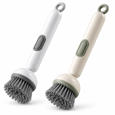 🧽🫧 clakryna® Spülbürste mit integriertem Spülmittelspender