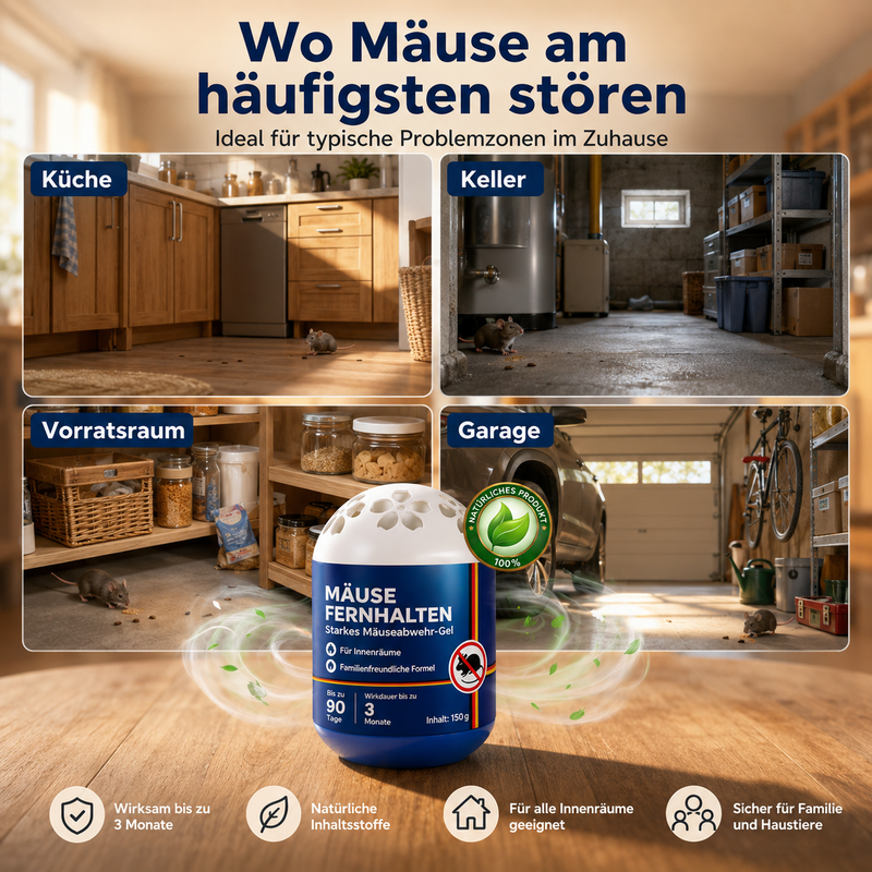 🛡️clakryna®  Mäuse fernhalten – mit natürlichem Anti-Mäuse-Gel