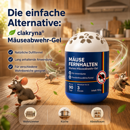 🛡️clakryna®  Mäuse fernhalten – mit natürlichem Anti-Mäuse-Gel