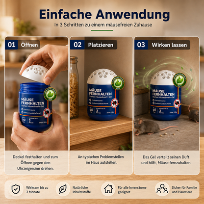 🛡️clakryna®  Mäuse fernhalten – mit natürlichem Anti-Mäuse-Gel