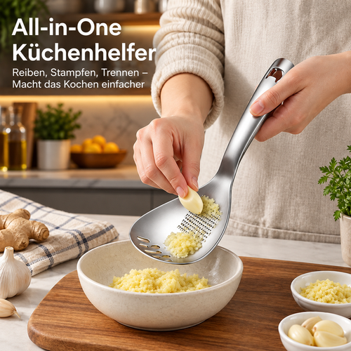 🥄 clakryna® Multifunktions-Küchenhelfer Ein Löffel ersetzt mehrere Küchenwerkzeuge