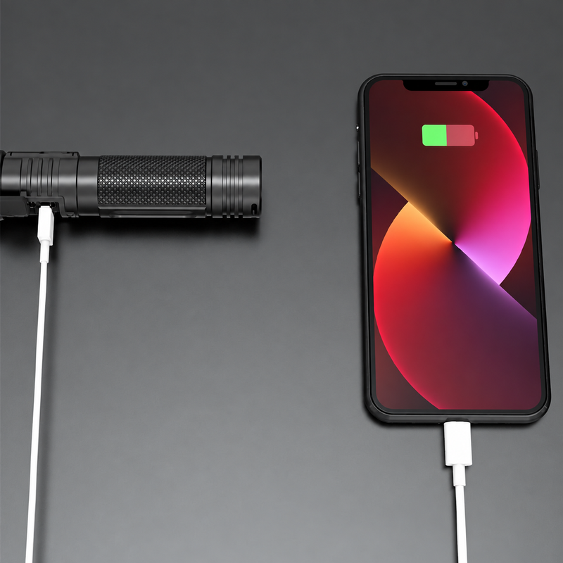 🔦 clakryna® Ultrahelle Akku-Taschenlampe – Starker Fernstrahl & Powerbank-Funktion