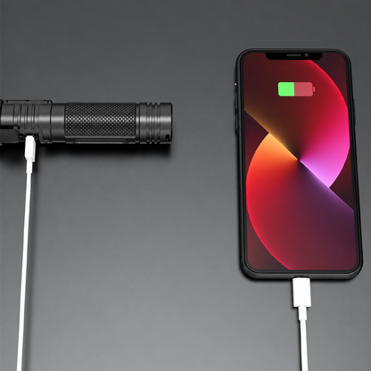 🔦 clakryna® Ultrahelle Akku-Taschenlampe – Starker Fernstrahl & Powerbank-Funktion