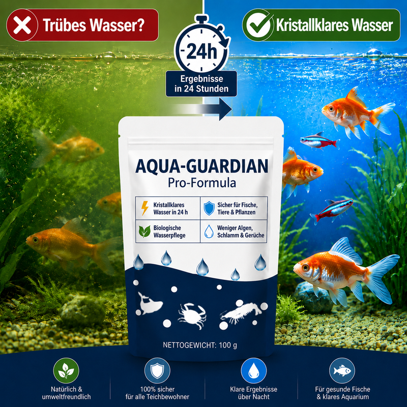 🫧 clakryna® Aqua-Guardian Pro Formula – Für kristallklares Aquariumwasser