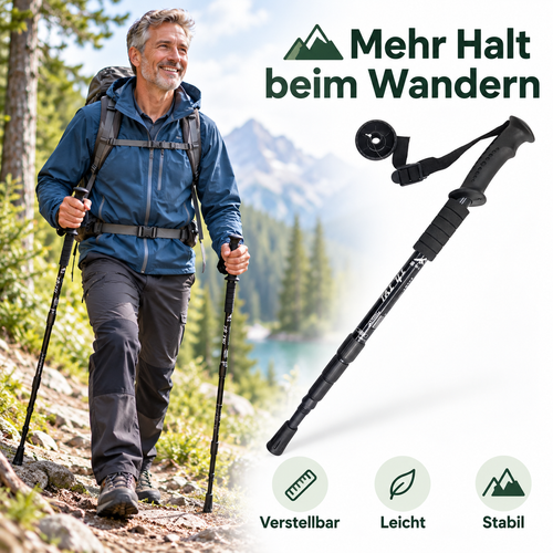 🌲clakryna® Trekkingstöcke – Mehr Stabilität & Komfort bei jeder Wanderung