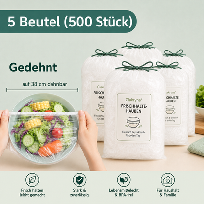 Clakryna® Küchen-Frischhaltehauben – Die einfache Lösung für frische Lebensmittel