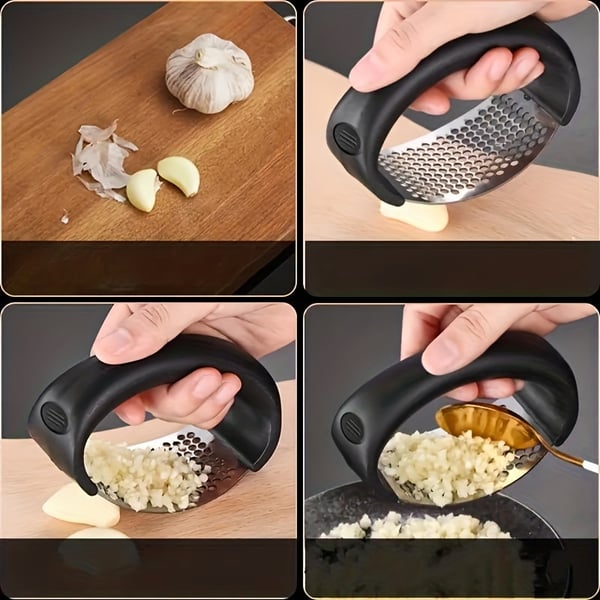 ✨ Profi Edelstahl Knoblauchpresse – Manuelle Wippe für Knoblauch & Ingwer (Spülmaschinenfest)