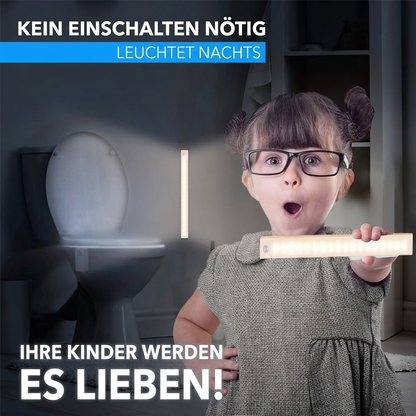 💡Drahtlose LED-Lichtleiste mit Bewegungssensor – wiederaufladbare und magnetische Unterbauleuchte – ultradünnes Nachtlicht zum Aufkleben für Küche, Kleiderschrank, Treppe und Flur (kein Bohren erforderlich)